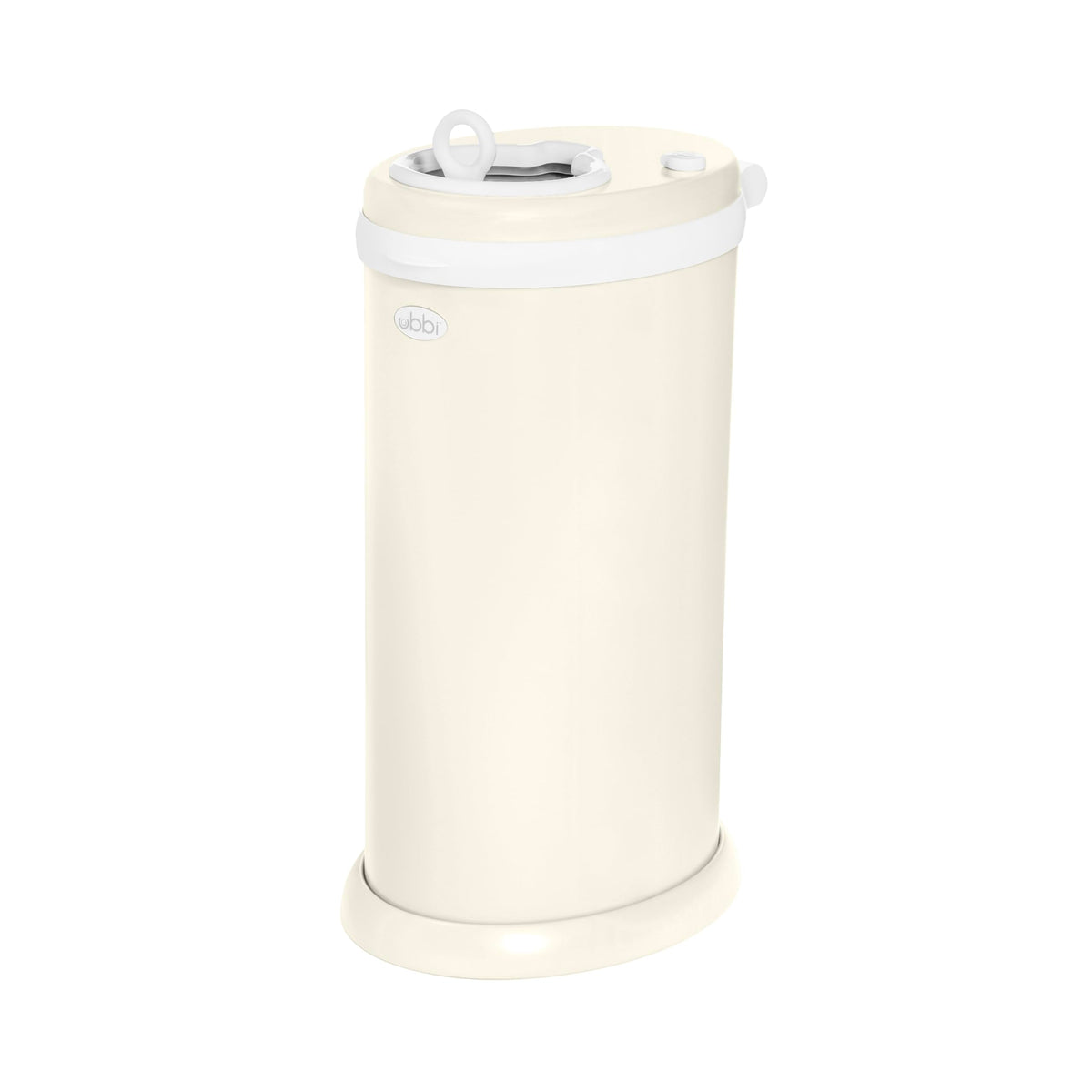 Ubbi Stainless Steel Diaper Pail, No Special Bags, Odor-Locking, Taupe