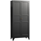 Letaya White Storage Cabinet with Adjustable Shelves-Metal Home Kitchen Pantry Cabinets with Doors,Organization Locker for Cupboard/Bedroom/Dining/Living/Bathroom/Office/Garage Room