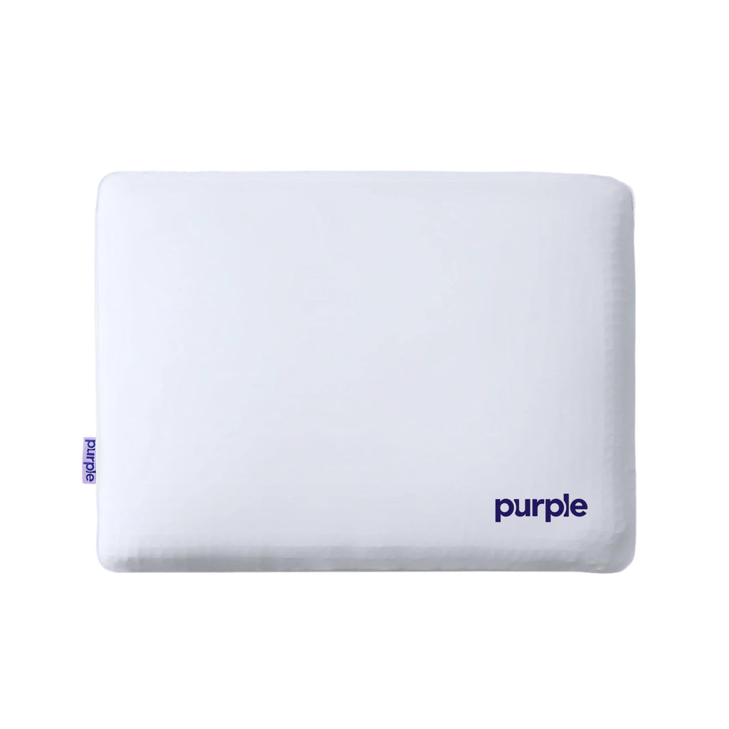 Purple DreamLayer Pillow - Standard Size - Cooling Memory Foam Alternative Neck Pillow, Soft Contour-Hugging GelFlex Grid and MicroAir Foam, Adjustable Loft, Pressure-Relieving Support