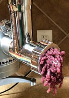 The Original Heavy duty Smokehouse Chef All-Stainless Steel meat grinder attachment. Fits Kitchen mixers