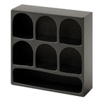 Wall Mounted Floating Shelves, 22''/H French Style Wall-Mounted Storage & Decorative Cabinet for Bedroom Living Room Bathroom Office(Black)