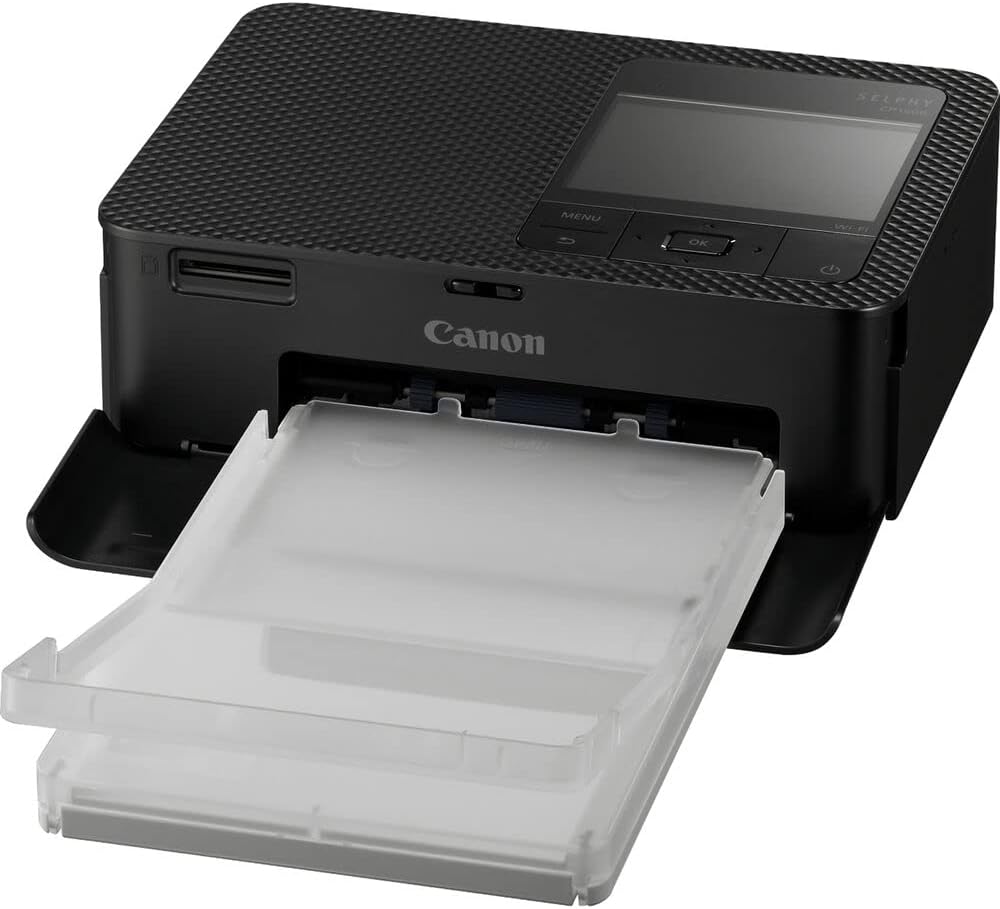 Canon SELPHY CP1500 Compact Photo Printer Accessory (Black) Bundle