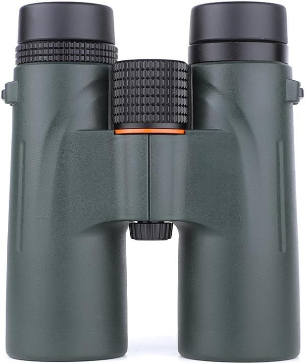 c9 Binoculars 12x42， High-Power High-Definition Low-Light Night Vision Travel Photography Metal Focusing Binoculars (.Green.)