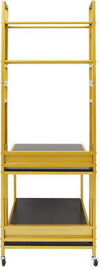 3D Printer Stand with Filament Storage Rack, 2-Tier Heavy Duty Mobile Printer Table with Wheels for Studio Office Storage and Organization