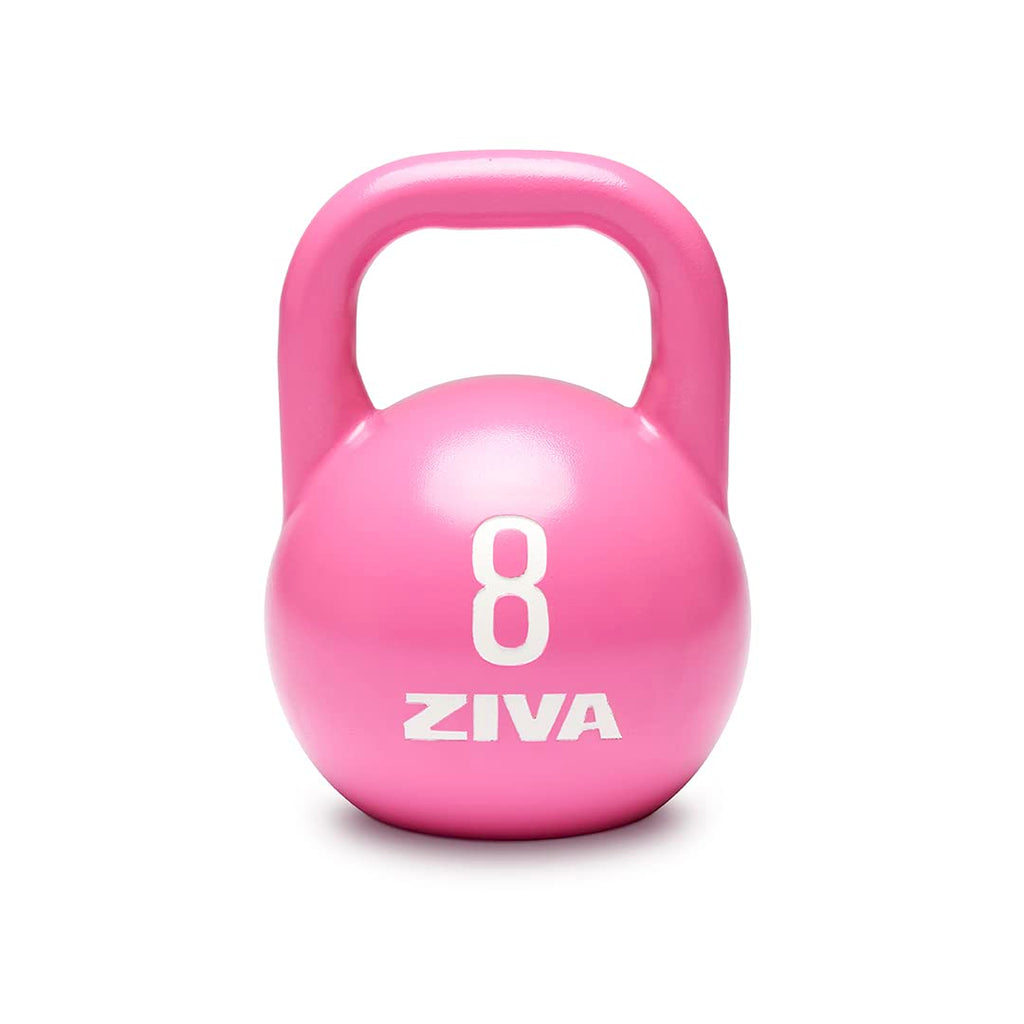 Steel Competition Kettlebells by Steve Cotter - Hard-Wearing Crack-Resistant Powder Surface Coating, 34mm Steel Handle with Non-Slip Super Textured Powder Coating Grip - Avail 6kg - 32kg