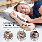 Sutera - Dream Deep Contour Memory Foam Cervical Pillow - White+Bag