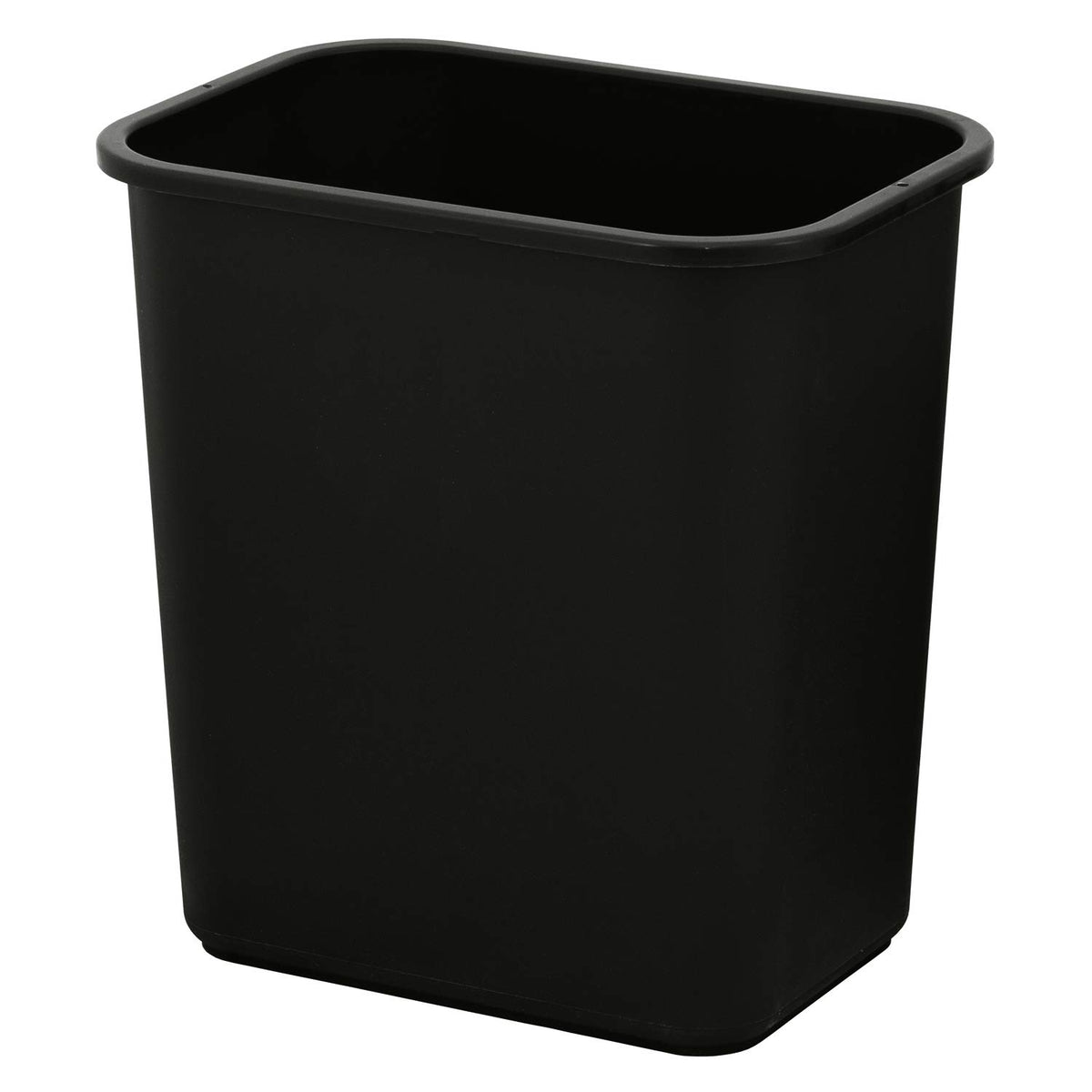 United Solutions 7.7 Gallon Trash Wastebasket, 12 Pack, Black, Under Desk