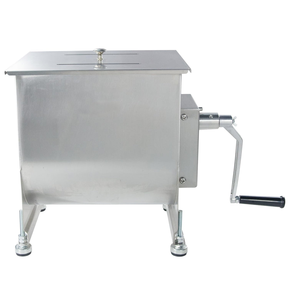 Clivia Commercial Stainless Steel Manual Meat Mixers with lid,80Lb/40L Tank,(Mixing Maximum 15-Pound for Meat),Sausage Mixer Machine Meat Processing Equipment