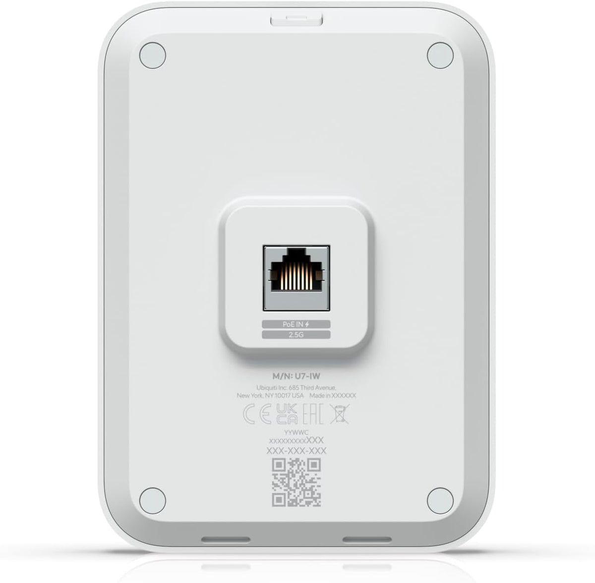 U7‑IW in‑Wall Access Point WiFi 7 – US Version, 2.5 GbE PoE Switch | Bundled with QALYNX 3ft Slim Cat6A Patch Cable (28 AWG)