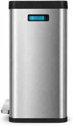 Home Zone Living 19 Gallon Kitchen Trash Can with Dual Compartments