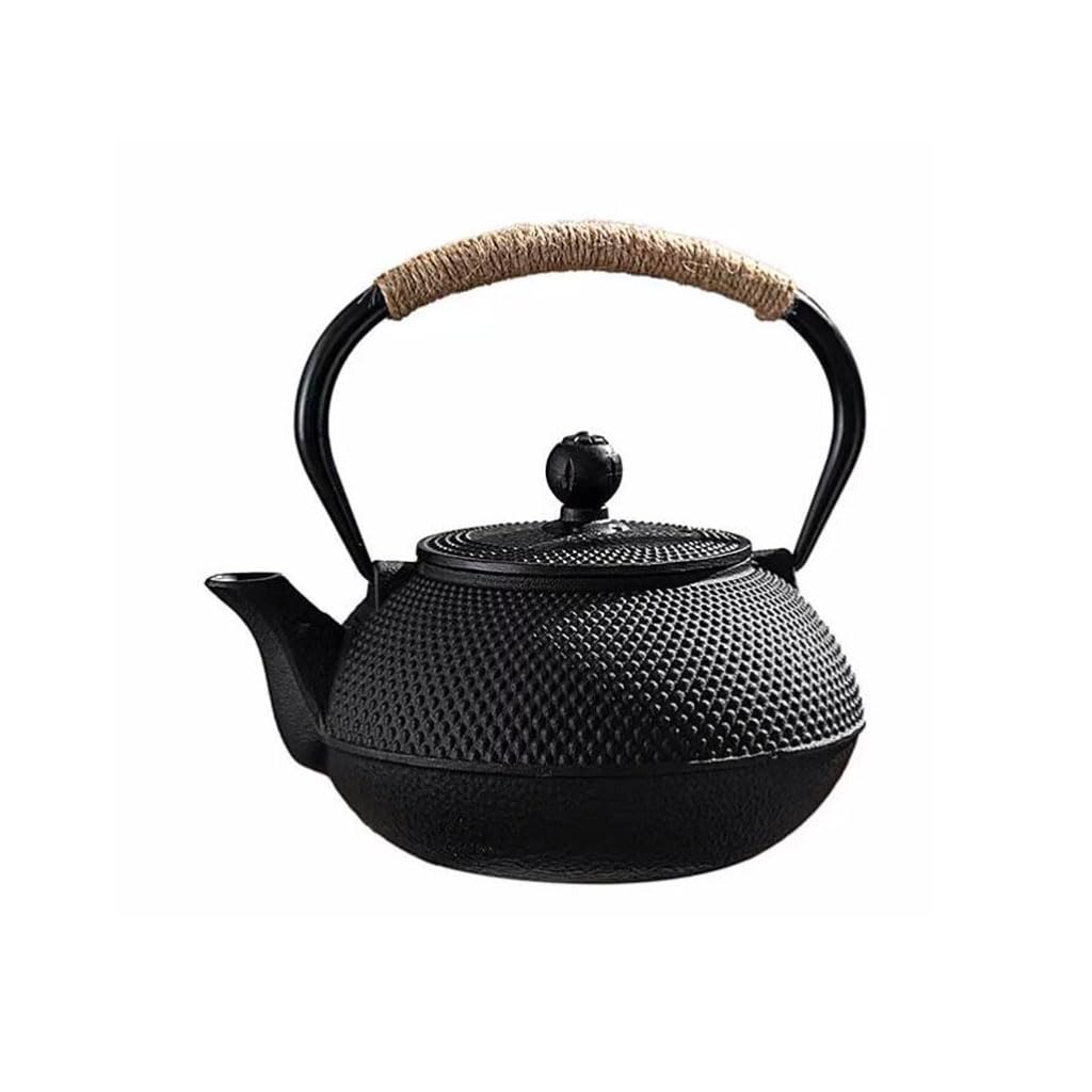 Removable Home cast iron teapot with lid tea set portable large capacity tea maker with liner tea kettle for stovetop Cleanable