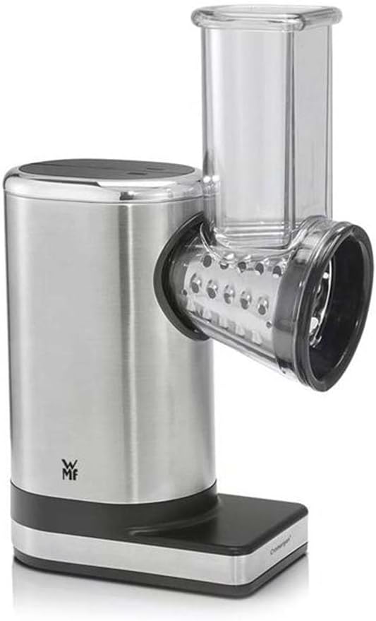 WMF Kitchenminis Salad-To-Go Electric Grater with Accessories, 150 W, Cromargan, 2 Speed, Black/Silver