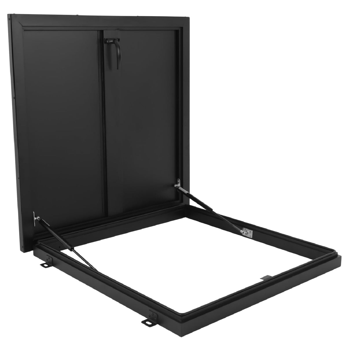31.5" L X 31.5" W Aluminum Roof Access Hatch, Roof Security Door, Rooftop Hatch Cover Plate for Wellhead Lid, Cellar Cover (White-31.5inch)
