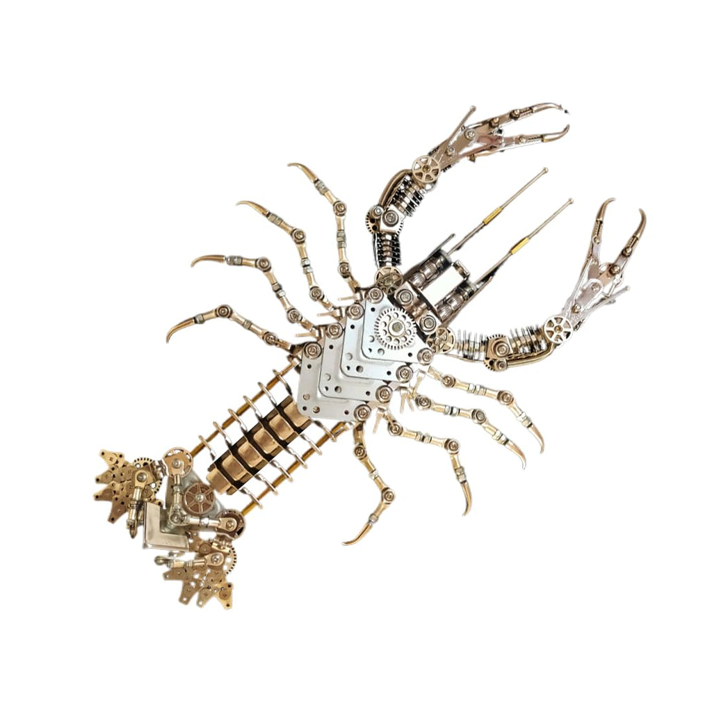 3D Metal Puzzle Dragon Model Kit, 1390PCS DIY Assemble Steampunk Mechanical Intelligential Dragon with Glowing Spine, Creative Handcrafted Metal Art Craft Desktop Display & Decoration for Adults