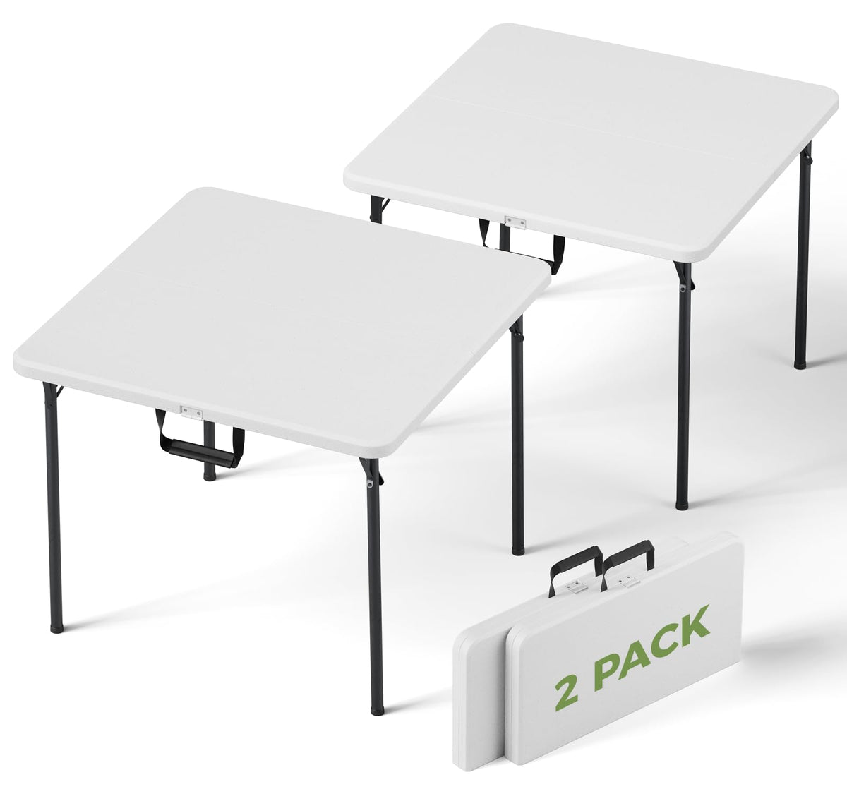 30 Inch Folding Table, Adjustable Height Portable Folding Table, Foldable TV Tray Table, Small Laptop Desk & Picnic Table for Indoor Outdoor Use, Bedroom, Camping, Patio, BBQ, RV