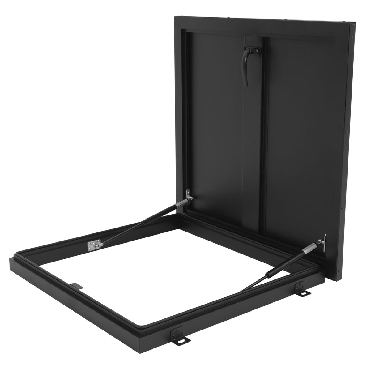 31.5" L X 31.5" W Aluminum Roof Access Hatch, Roof Security Door, Rooftop Hatch Cover Plate for Wellhead Lid, Cellar Cover (White-31.5inch)