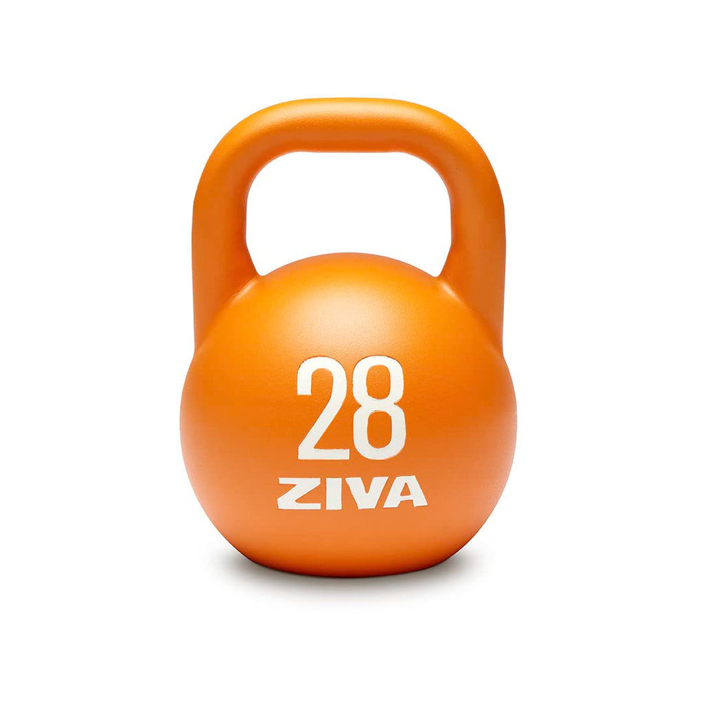 Steel Competition Kettlebells by Steve Cotter - Hard-Wearing Crack-Resistant Powder Surface Coating, 34mm Steel Handle with Non-Slip Super Textured Powder Coating Grip - Avail 6kg - 32kg