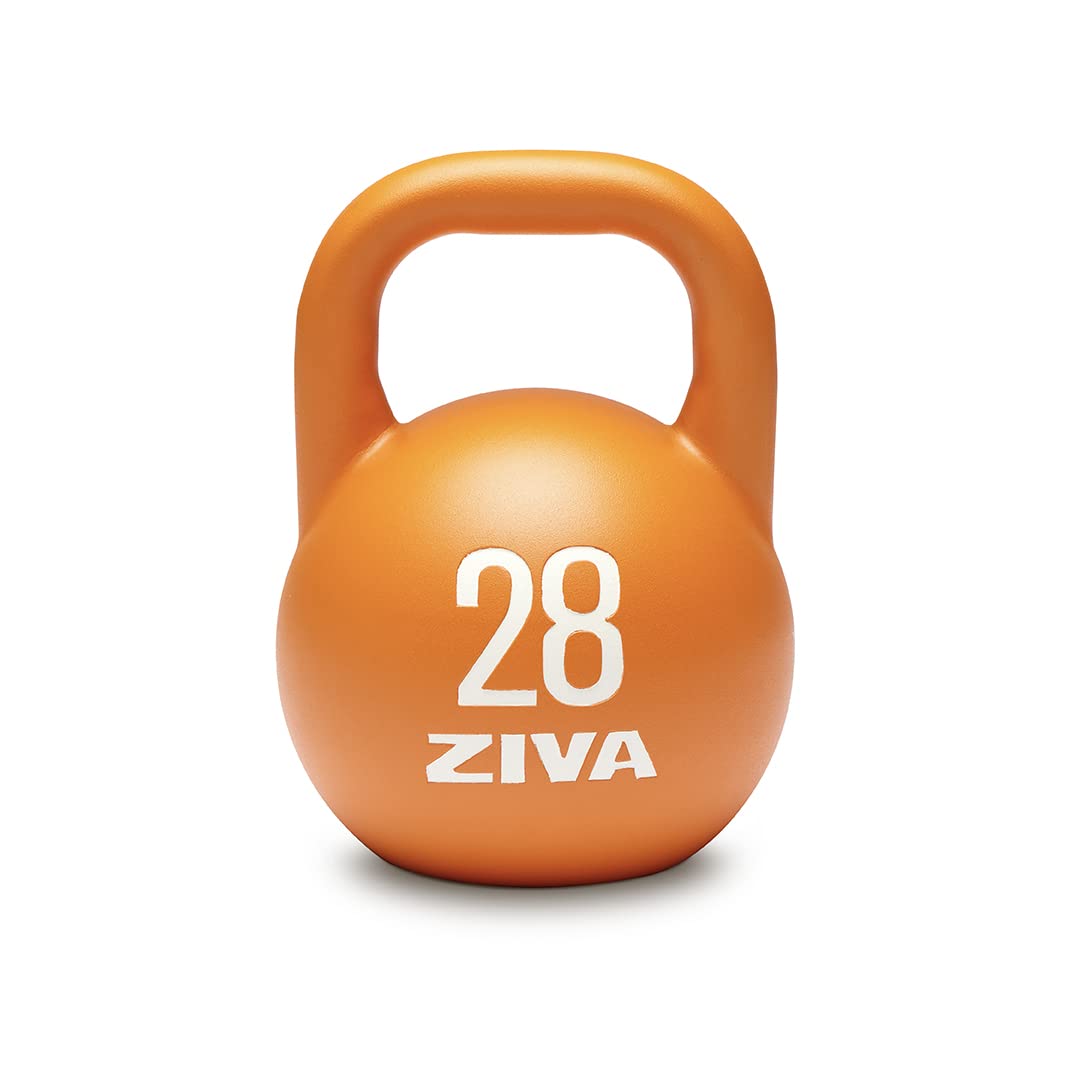 Steel Competition Kettlebells by Steve Cotter - Hard-Wearing Crack-Resistant Powder Surface Coating, 34mm Steel Handle with Non-Slip Super Textured Powder Coating Grip - Avail 6kg - 32kg