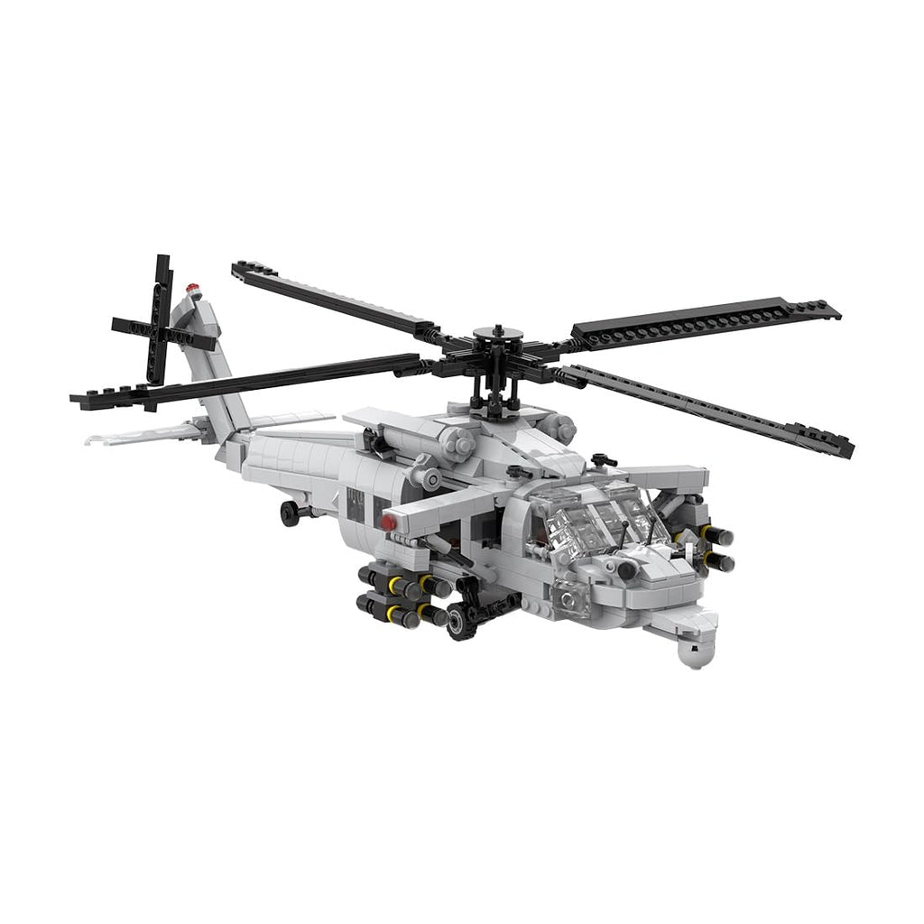MH-60S Seahawk Helicopter Building Set, DIY Assembly Model Assembly Building Blocks Set, MOC Aircraft Model for Teen Adults (1110PCS), OFX0305XH0WJAZS1645M