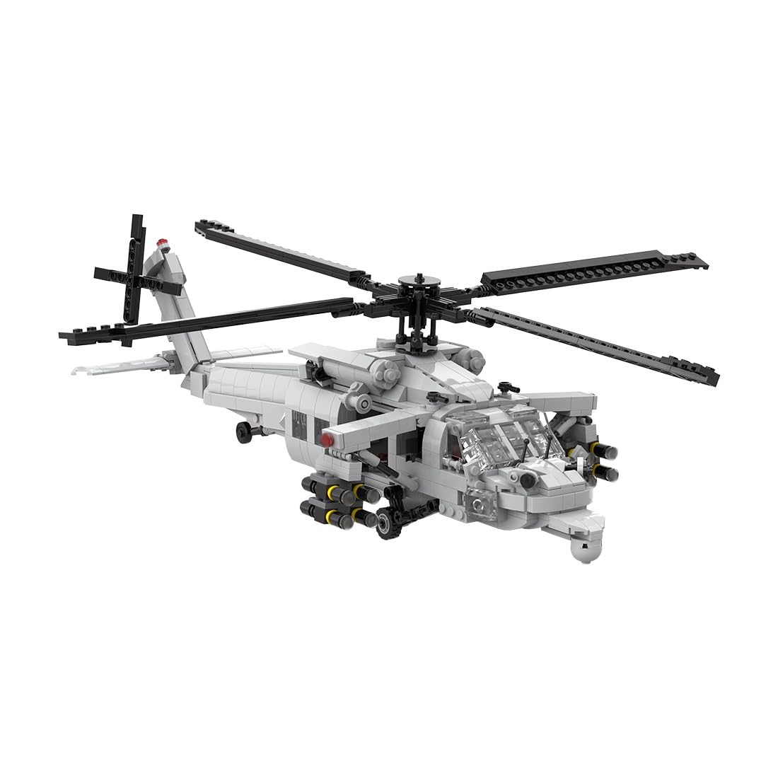 Kai KUH-1 Helicopter Building Set, DIY Assembly Model Assembly Building Blocks Set, MOC Tank Model for Teen Adults (1232PCS), 35.8 x 26 x 6.8cm, J03042FZN169P6