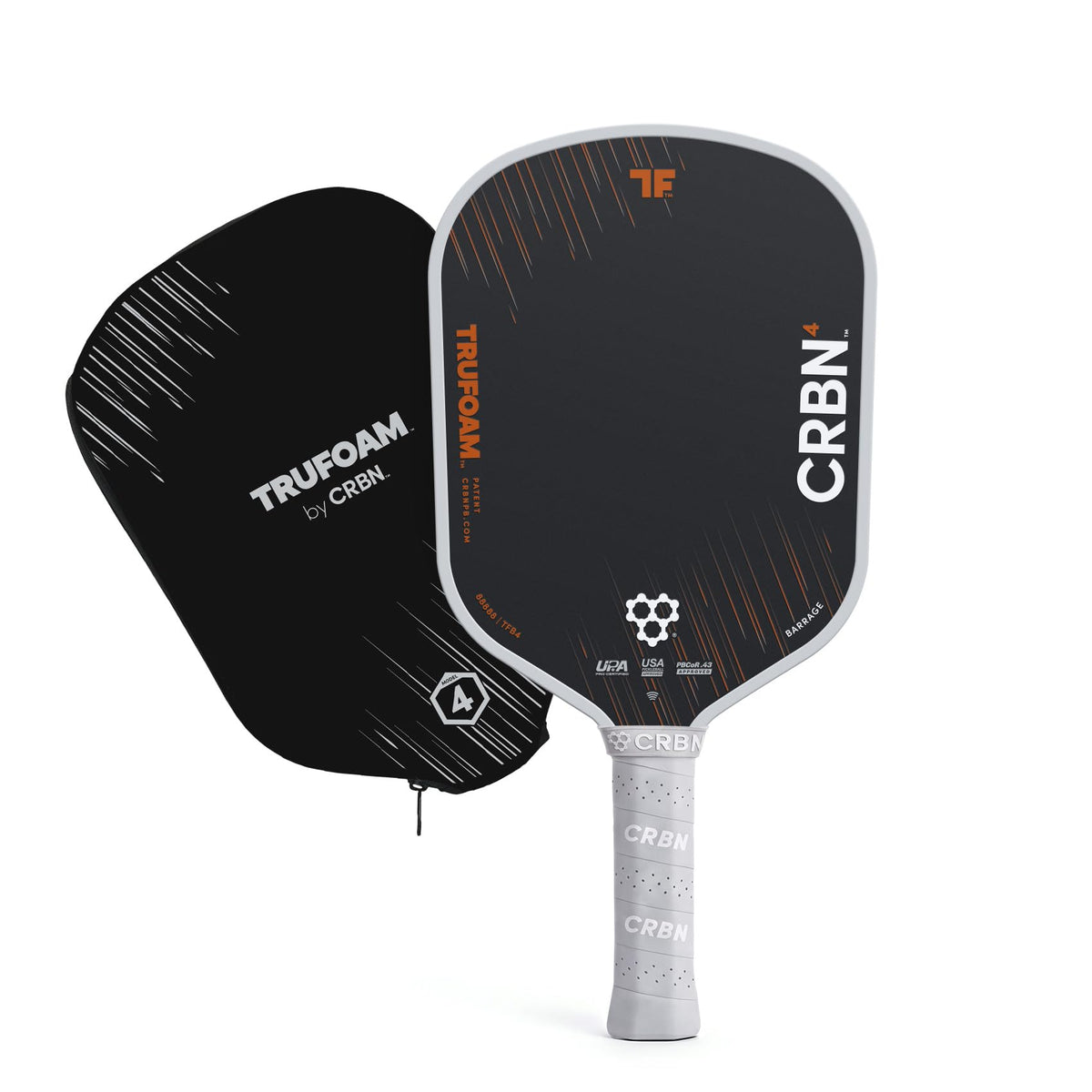 CRBN Pickleball - TruFoam Barrage - Carbon Fiber Pickleball Paddle