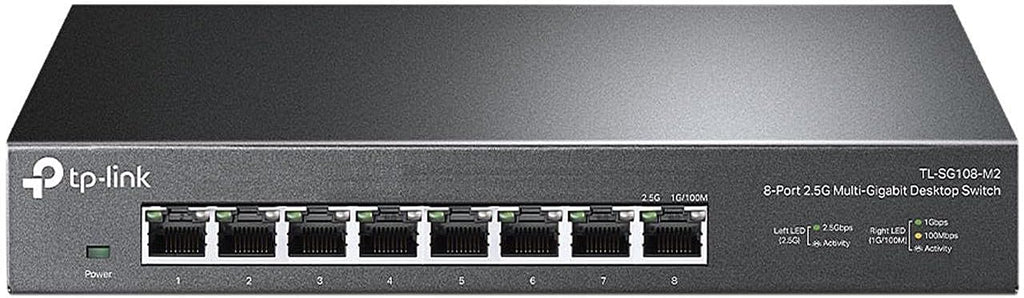 TP-Link TL-SG108-M2, 8 Port Multi-Gigabit Unmanaged Ethernet Switch