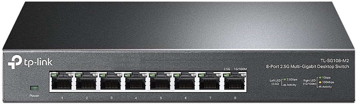 TP-Link TL-SG108-M2, 8 Port Multi-Gigabit Unmanaged Ethernet Switch