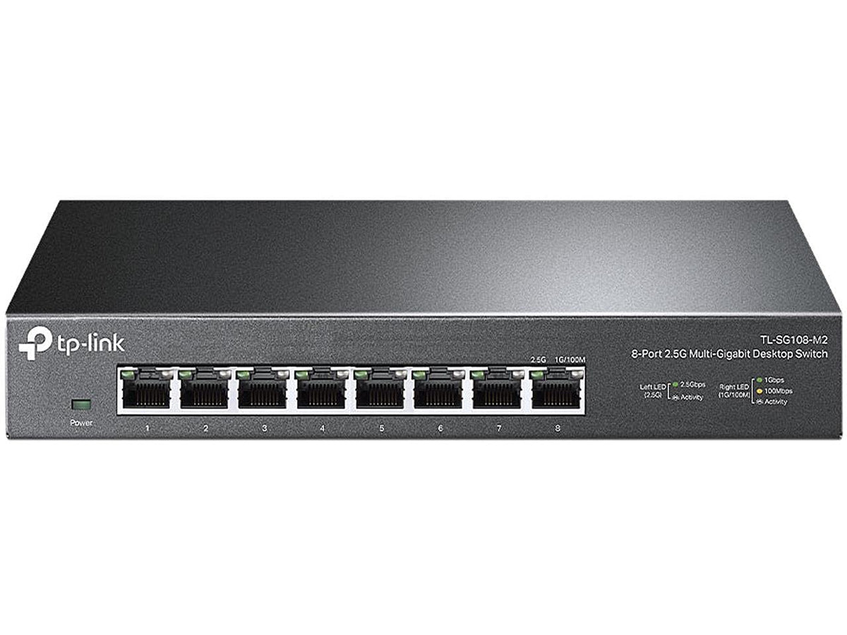 TP-Link TL-SG108-M2, 8 Port Multi-Gigabit Unmanaged Ethernet Switch