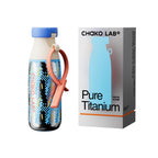 CHAKO LAB Insulated Ti Water Bottle with Two Strap (Purple & Pink)