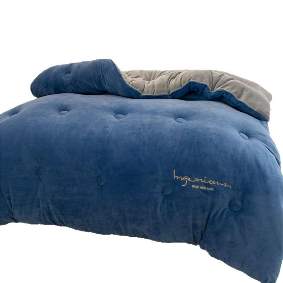 Thickened Super Soft Winter Quilt,Lamb Cashmere Warm Quilt Core, Milk Velvet Double Fabric,Breathable Warmth Fluffy Velvet Blanket for Cold Weather(Color4,200x230cm(4KG))