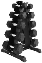 BalanceFrom Rubber Coated Hex Dumbbell Weight Set with Storage Rack, 100LB or 150LB or 200LB Set, 5-20 lbs or 5-25 lbs or 10-30 lbs Pairs