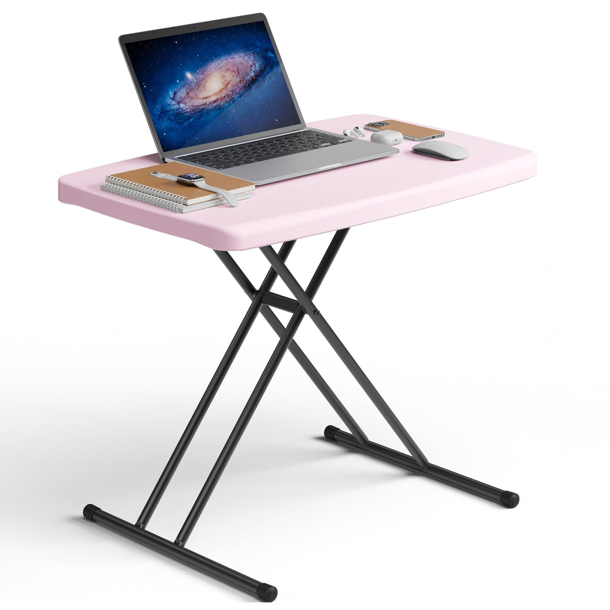 Folding Table 5FT 2 Pack Heavy Duty Plastic Table, Foldable & Portable, Fold-in-Half Utility Tables for Outdoor, Dining, Wedding, Events, Indoor, Picnic, Camping, Party,White