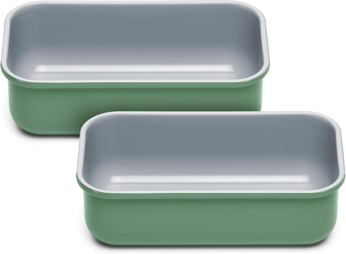 Caraway Non-Stick Ceramic-Coated 1 lb Loaf Pan Duo