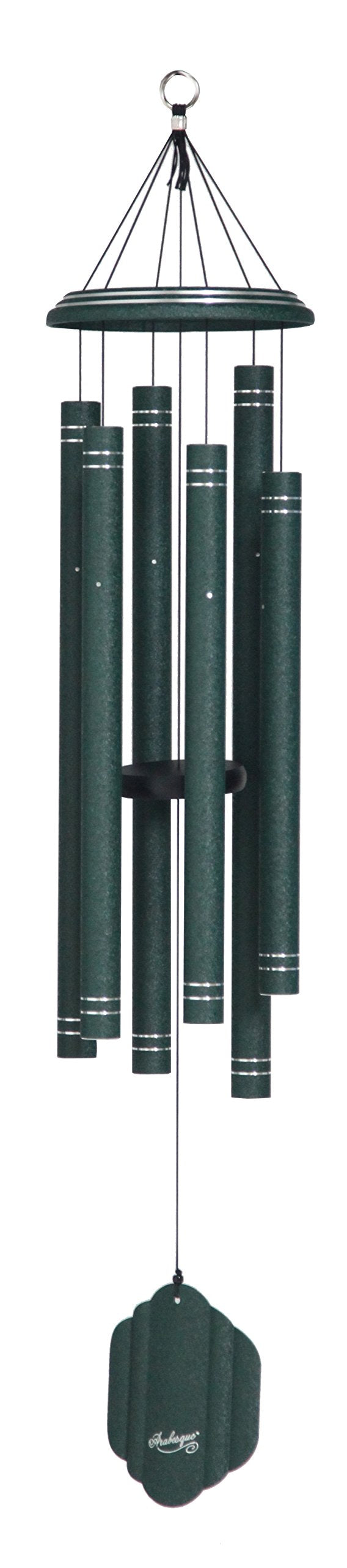Arabesque by Wind River - 44 inch Onyx Wind Chime for Patio, Backyard, Garden, and Outdoor décor (Aluminum Chime) Made in the USA