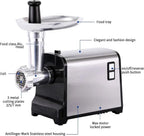 Portable Meat Mincer, 350WElectric Meat Grinder with Aluminum Alloy Tray, 3 Different Hole Diameter Cutting Boards and Removable Parts, Time & Effort Saving and Easy to Clean, for Home, Kitchen