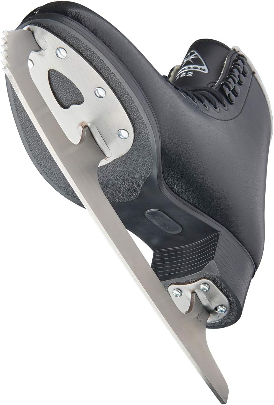 Jackson Ultima Figure Ice Skates for Men, Boys in Black Color/Bundle with Skate Guards
