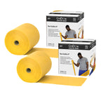 CanDo Twin-Pak Latex-Free Exercise Band, Gold, 100 Yard