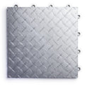 SnapLock RaceDeck Diamond 12"x12" Interlocking Garage Tiles, 24pk, White