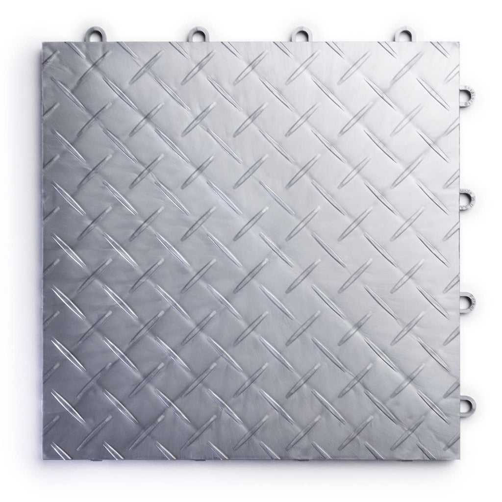 SnapLock RaceDeck Diamond 12"x12" Interlocking Garage Tiles, 24pk, Graphite