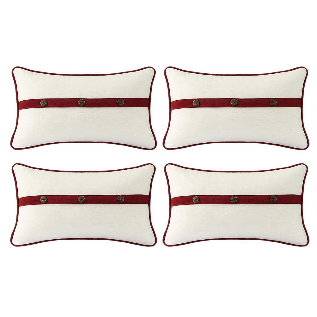 Outdoor Sunbrella Decorative Pillows Pack of 4, 20" x 12" Outdoor Pillow Set for Couch Bed Throw Patio Sofa, Airies Marble