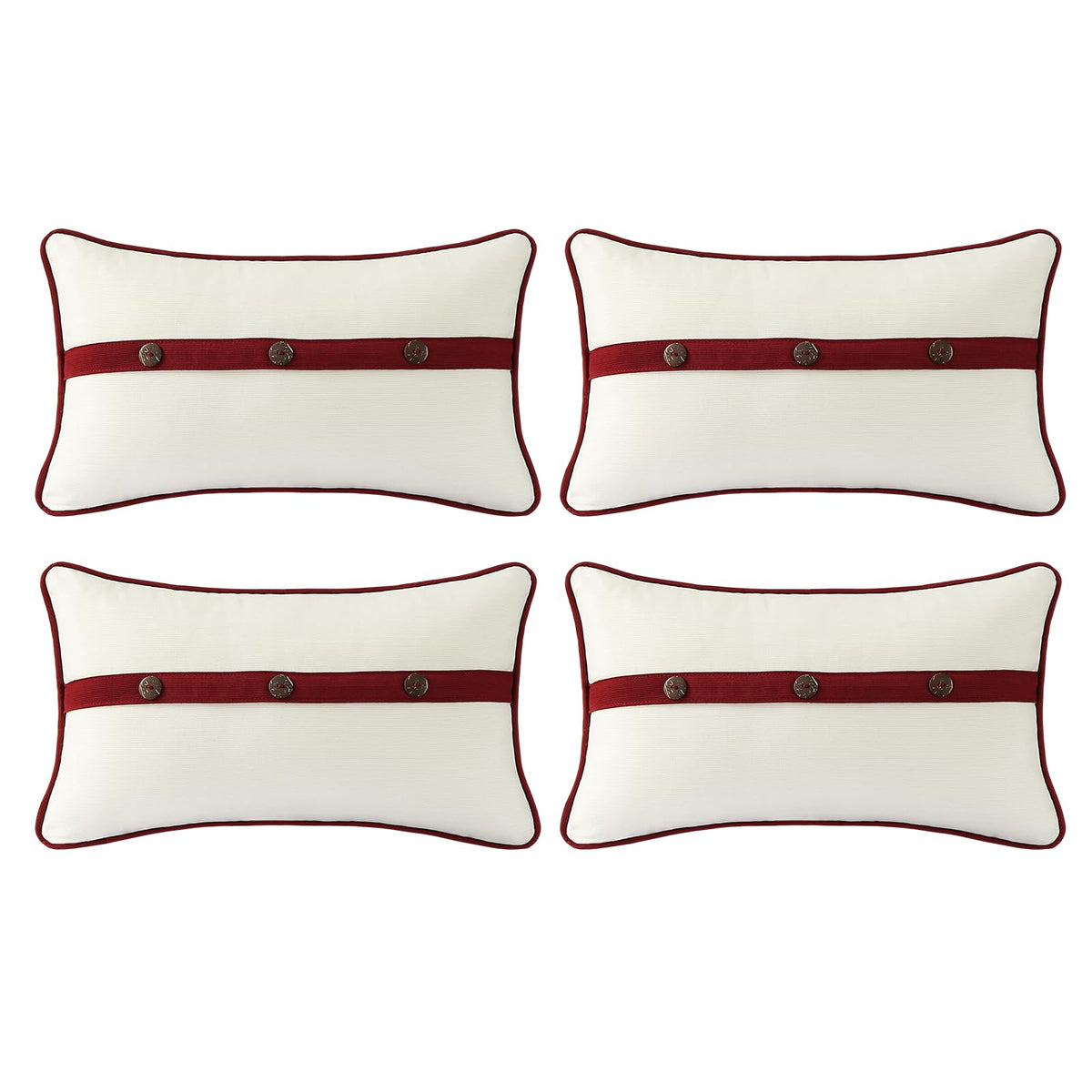 Outdoor Sunbrella Decorative Pillows Pack of 4, 20" x 12" Outdoor Pillow Set for Couch Bed Throw Patio Sofa, Airies Marble