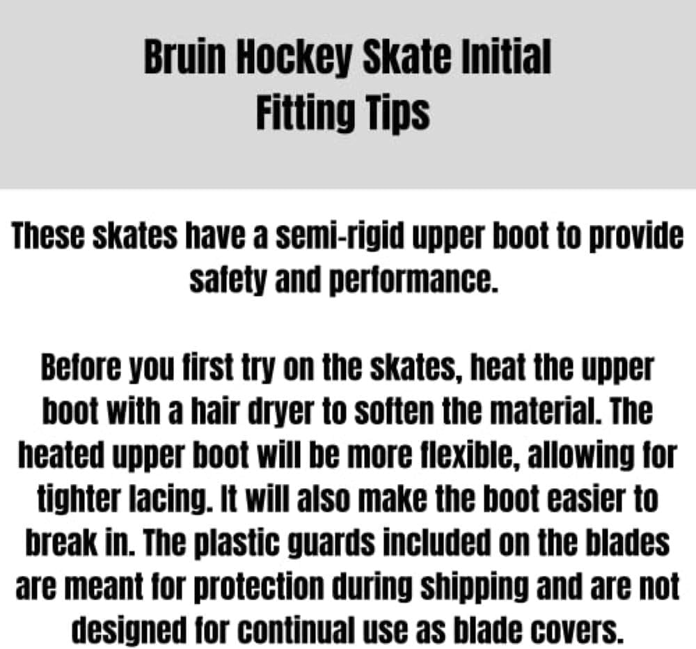 Riedell Bruin Ice Hockey Skates for Men and Women