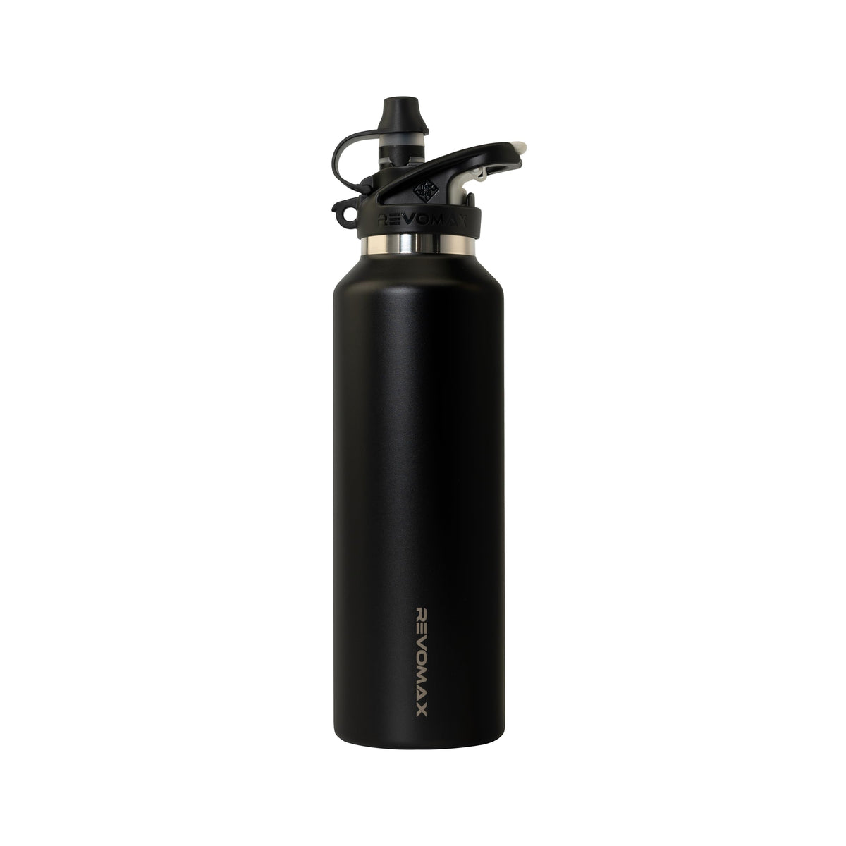 Revomax Titanium Series 20oz (592ml) Insulated Water Bottle, One-Hand Flash Release, Double Wall Vacuum Flask, 36H Cold 18H Hot, Leakproof, BPA Free, Lightweight for Gym, Travel, School - Oxidized