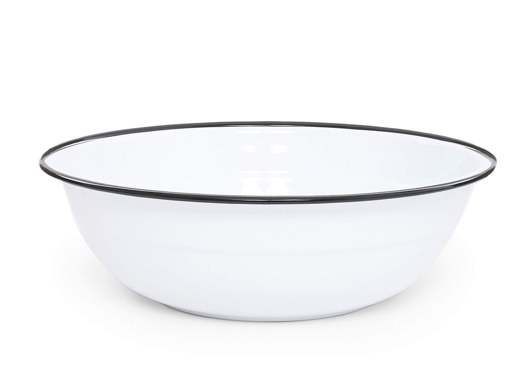 Enamelware Benson Basin, 32 quart, Red/White Splatter (Single)
