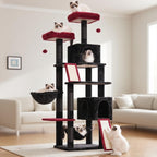 Gitelsnour Cat Tree, 71'' Tower for Large Cat with Scratching Post, GCT032G