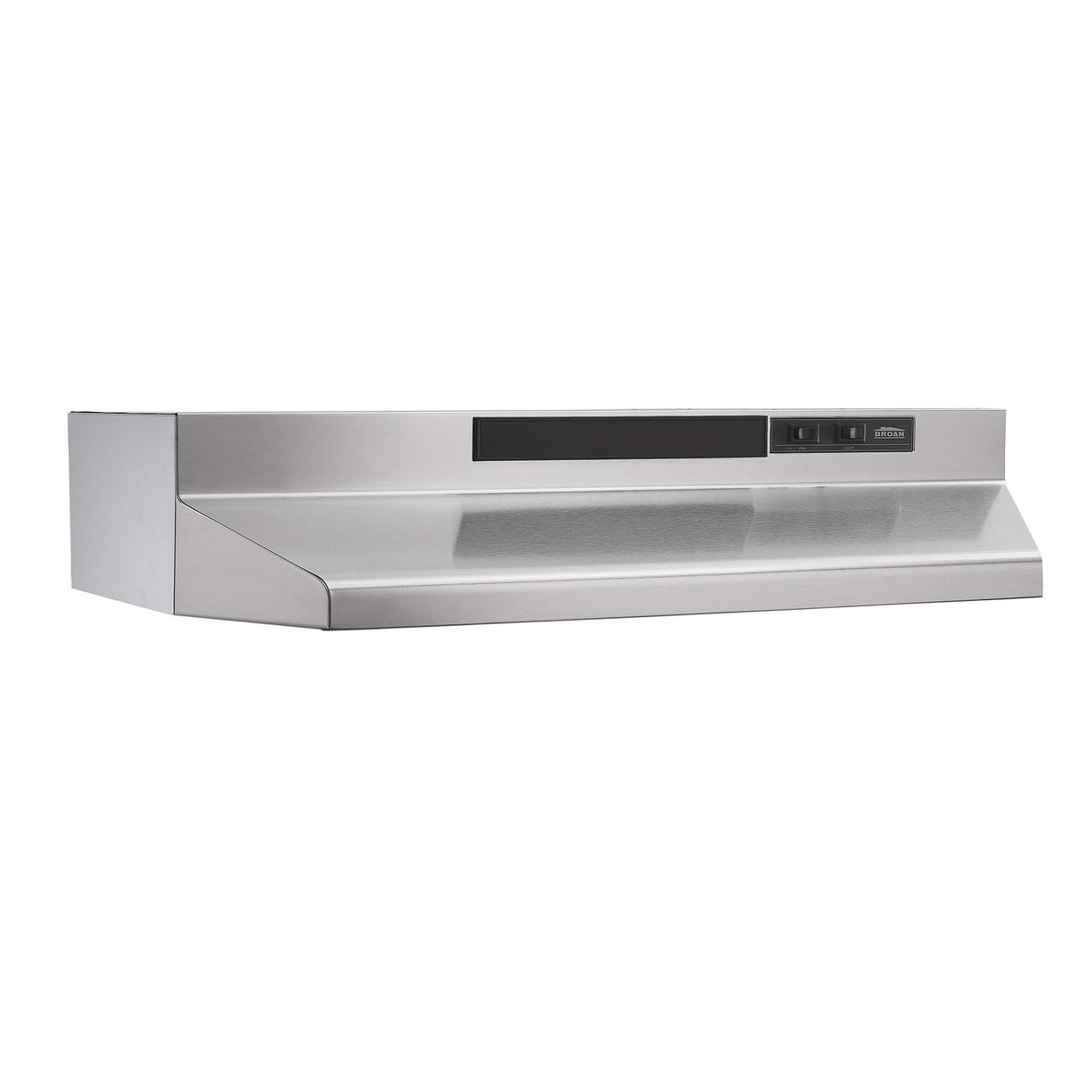 Broan-NuTone F403011 Insert with Light, Exhaust Fan for Under Cabinet Two-Speed Four-Way Convertible Range Hood, 30-Inch, White on White