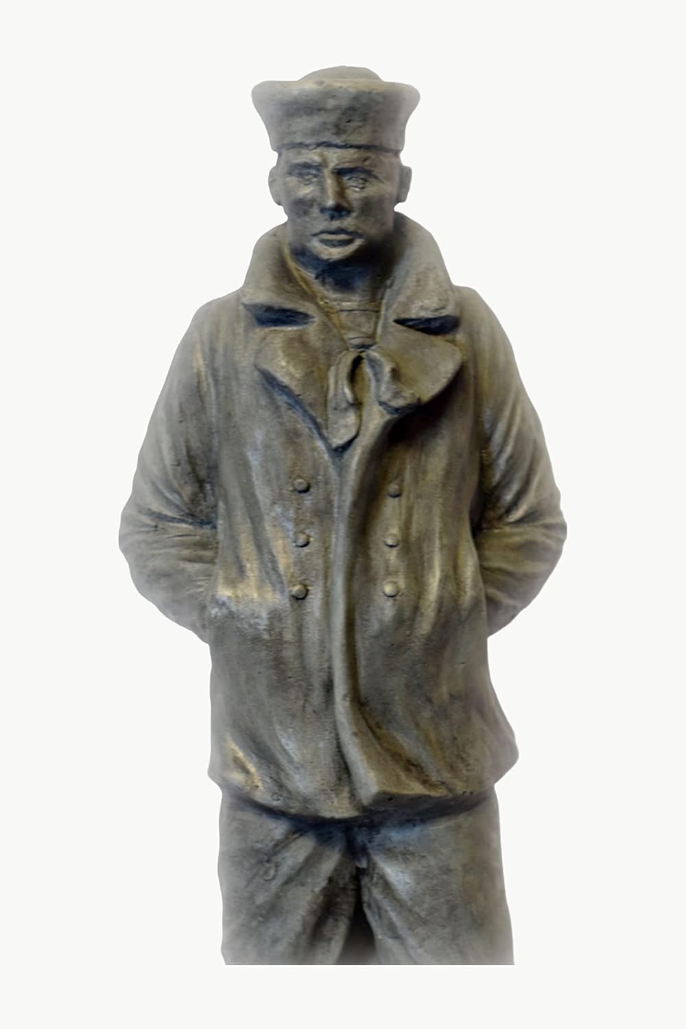 Solid Rock Stoneworks Concrete Sailor Statue- 24" Tall (Indigo)