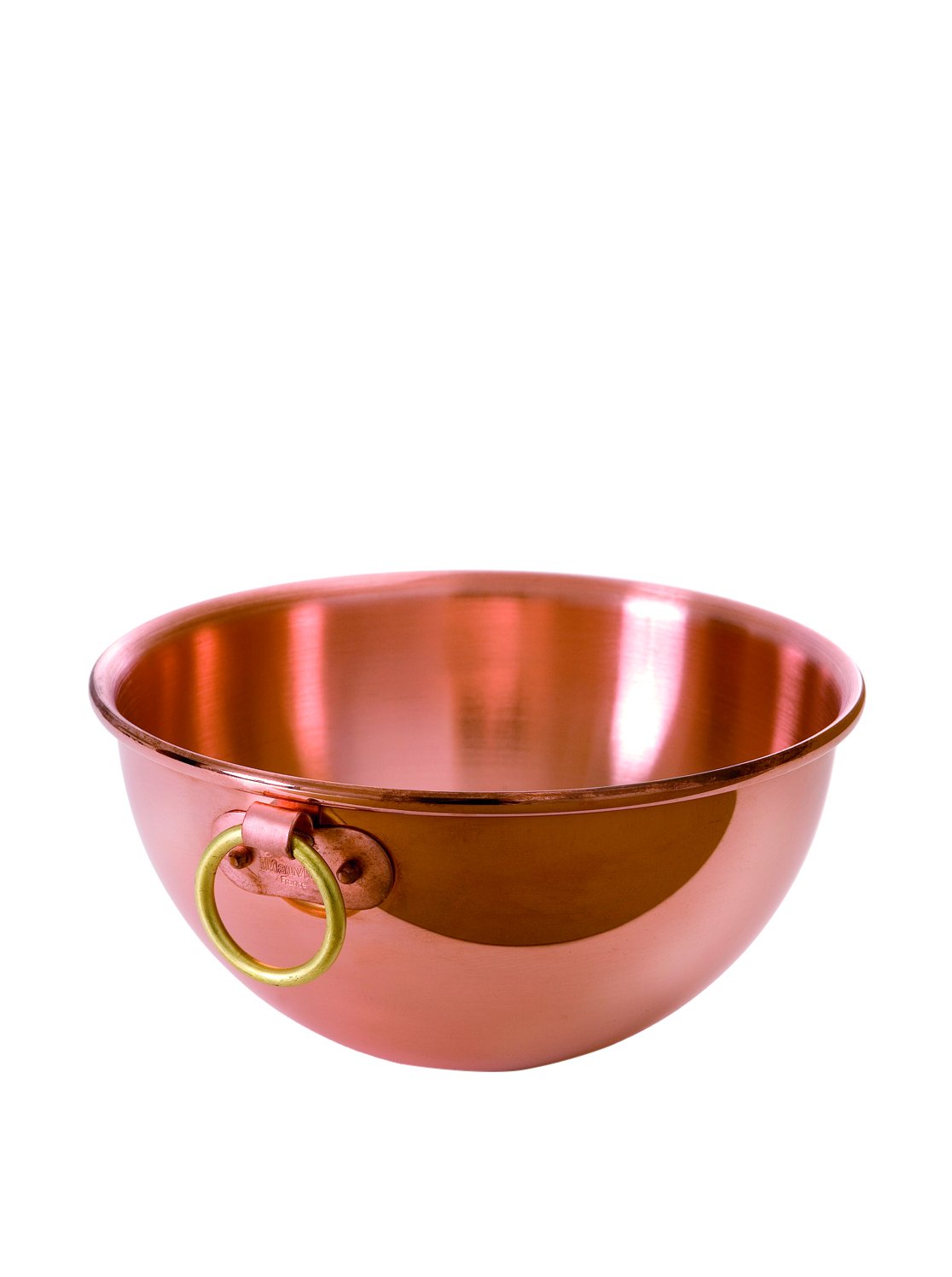 Mauviel M'Passion Copper Egg White Beating Bowl With Ring, 5 Qt, Made in France