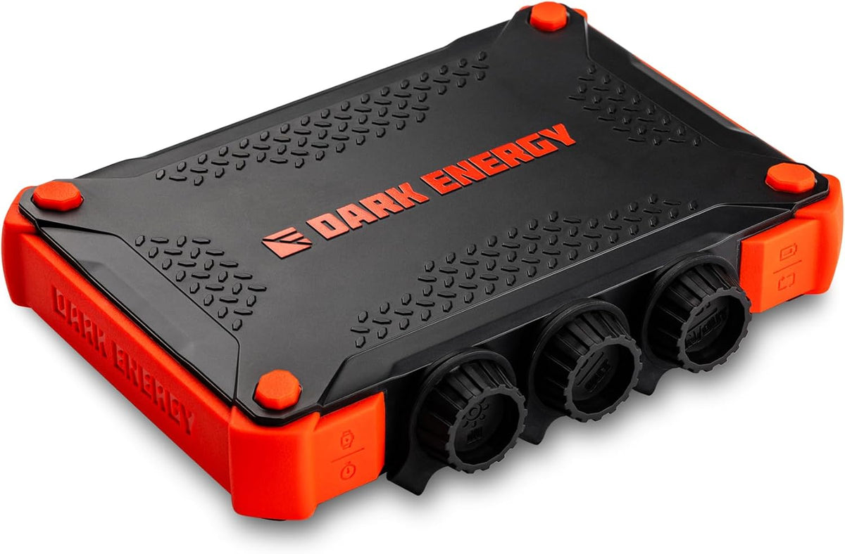 Dark Energy Poseidon XL Indestructible Portable Charger | 27,000 mAh High Capacity Power Bank | Fast Charging USB-C and USB-A Ports, IP68 Waterproof, Made for Outdoor Adventures Off the Grid