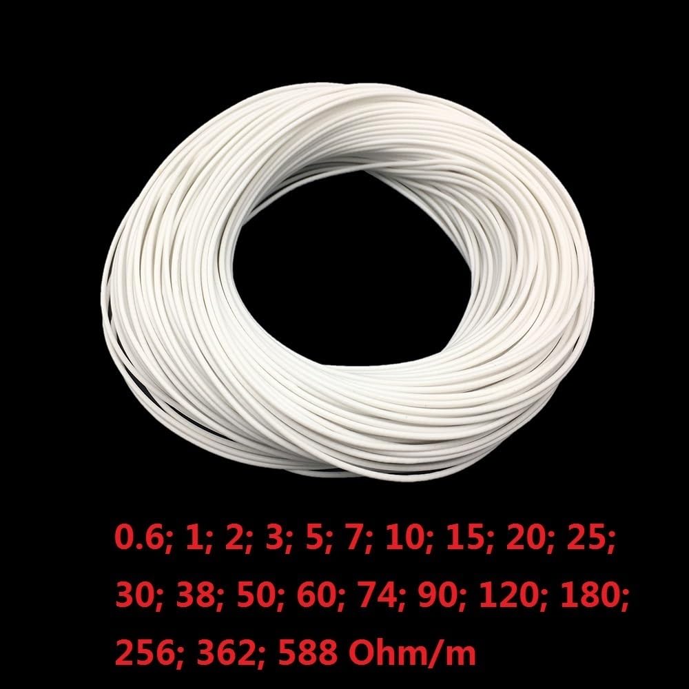 1pc Silicone Rubber Heating Cable - 5V 12V 24V 36V 48V Radiant Heat Wire for Electric Blankets, Cushions, and More(5x100m)